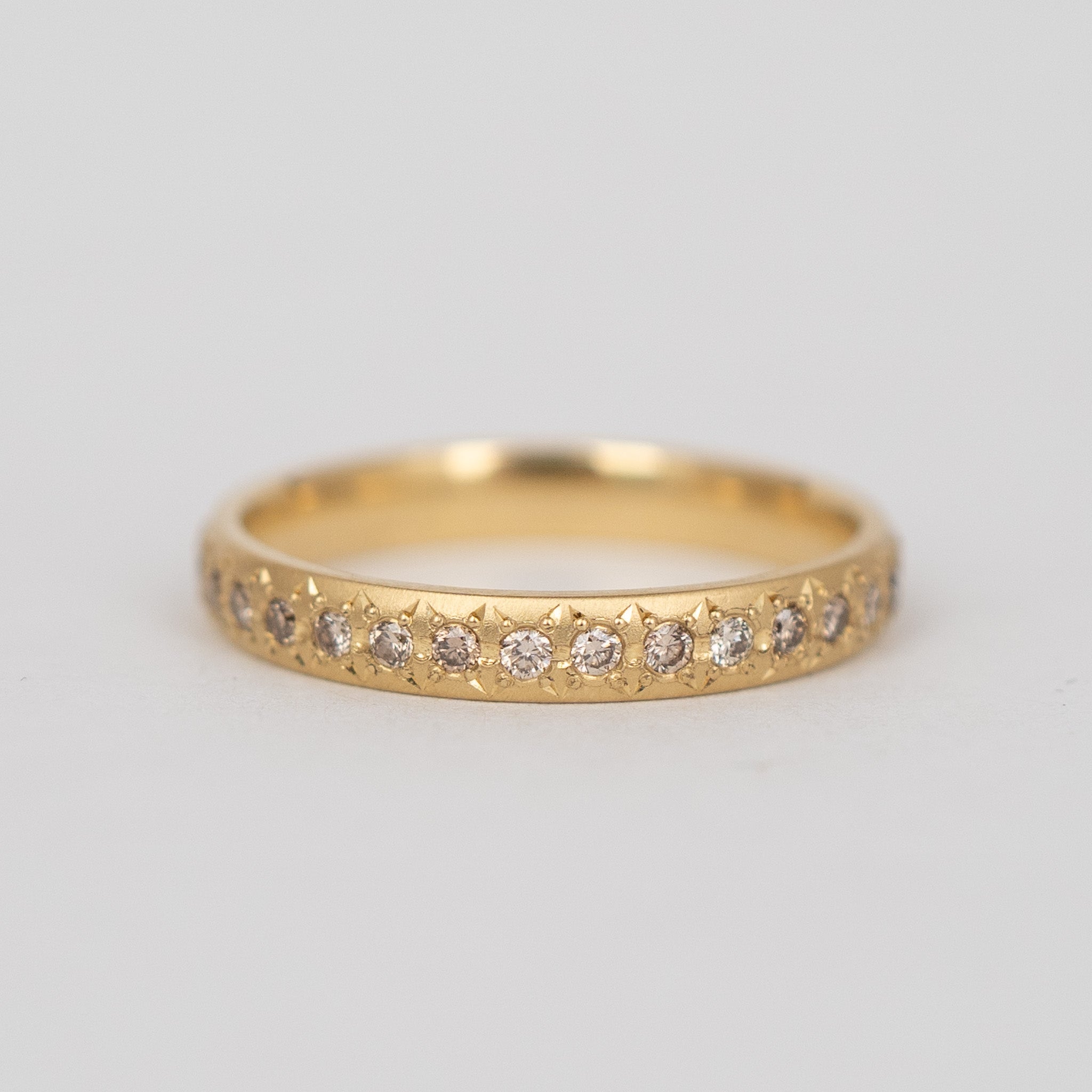Champagne diamond eternity band discount