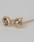 Gray Hex Studs