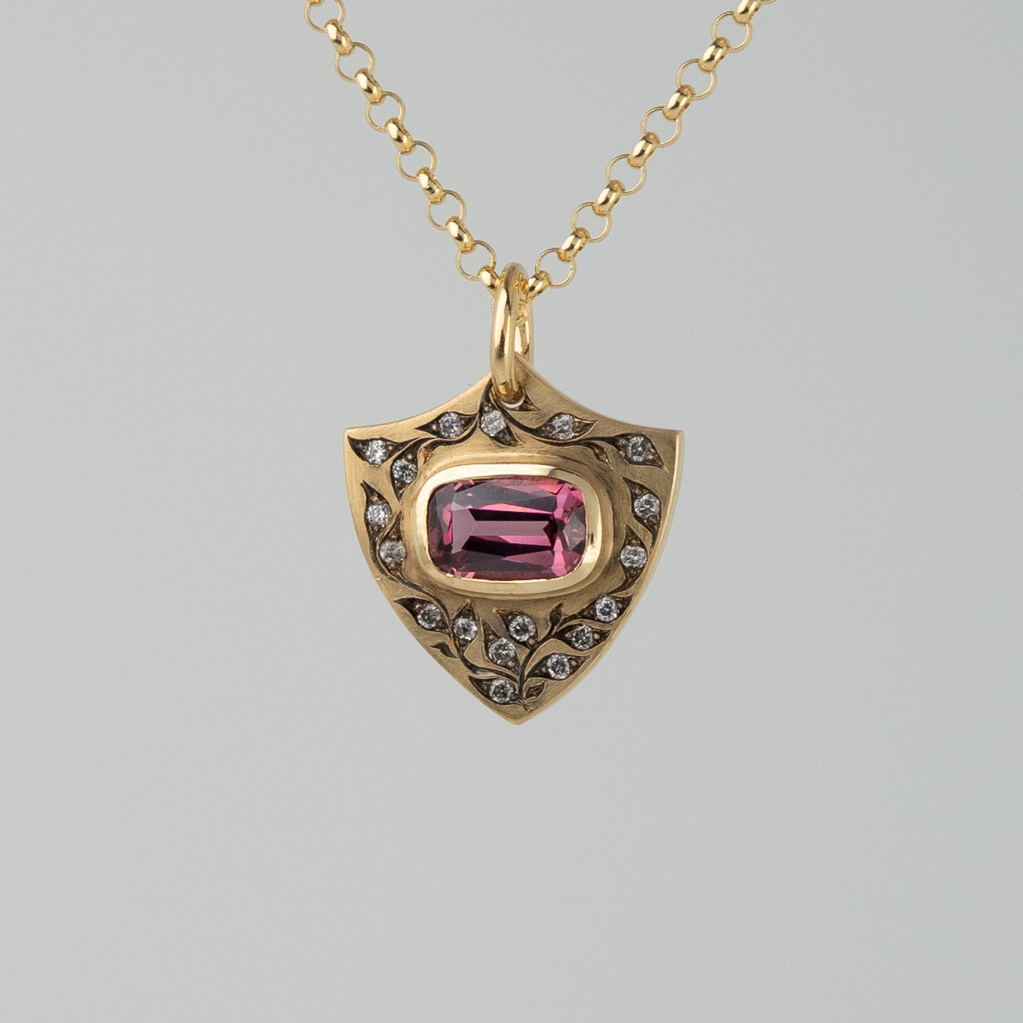 Garnet Shield Tag