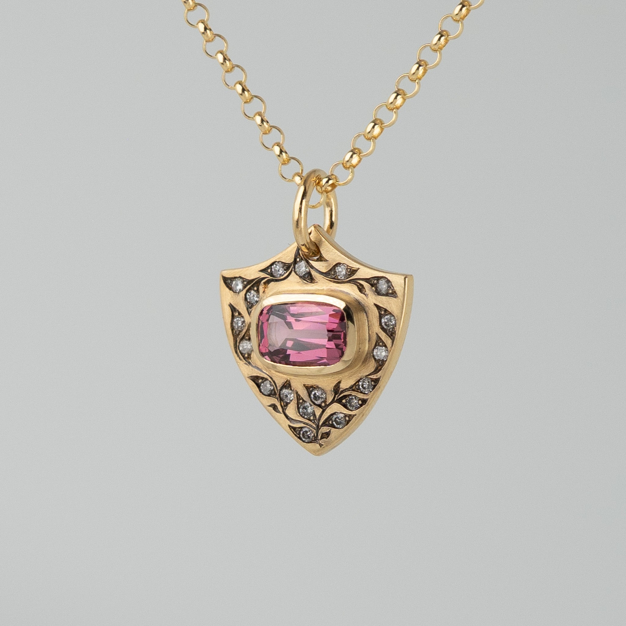 Garnet Shield Tag