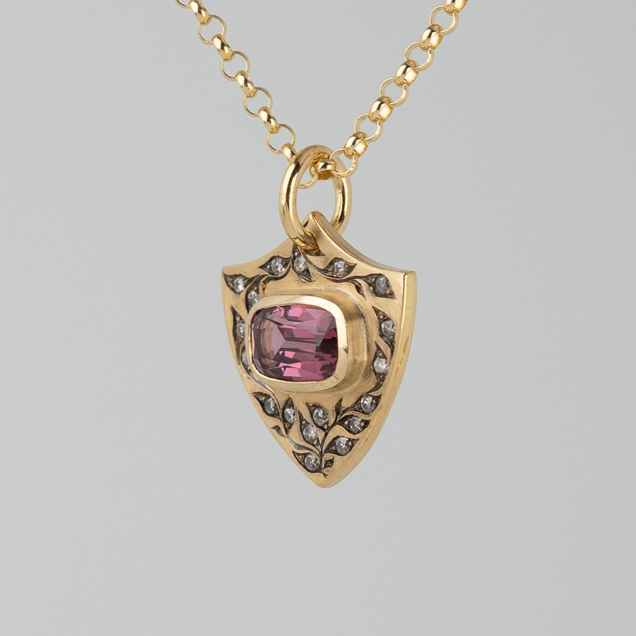 Garnet Shield Tag