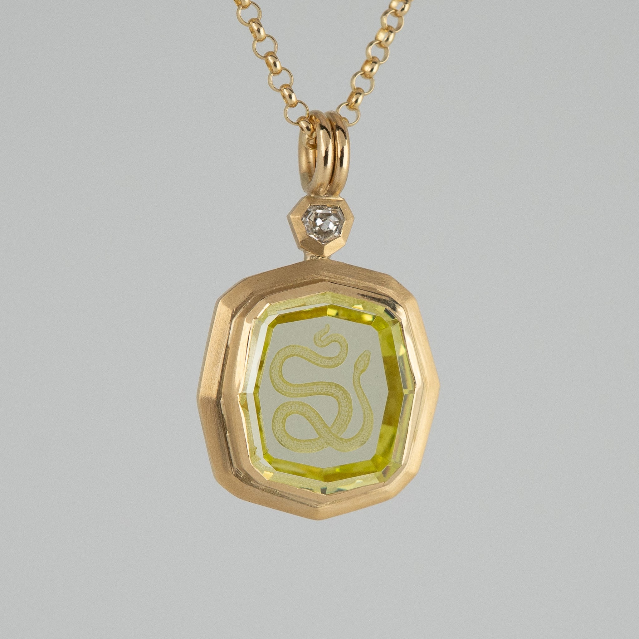 Serpent Intaglio Pendant