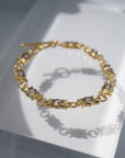 Diamond Tablet Link Bracelet