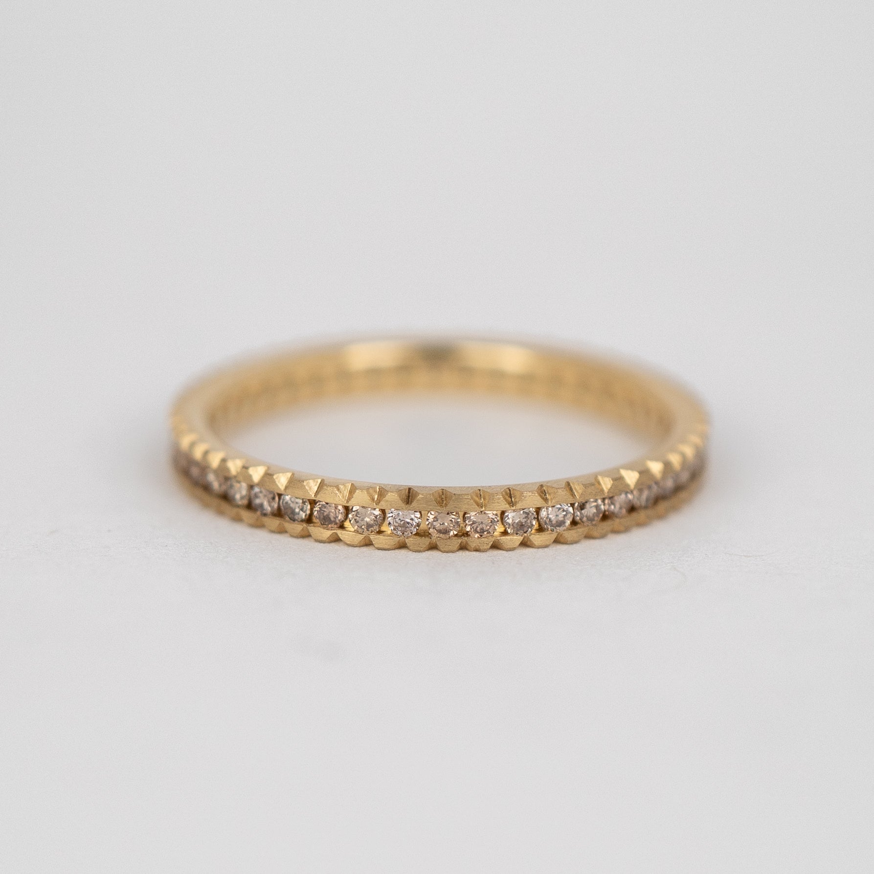 Champagne Diamond Ratio Band