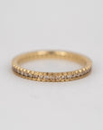 Champagne Diamond Ratio Band