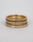 Champagne Diamond Ratio Band
