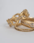 Champagne Diamond Ratio Band