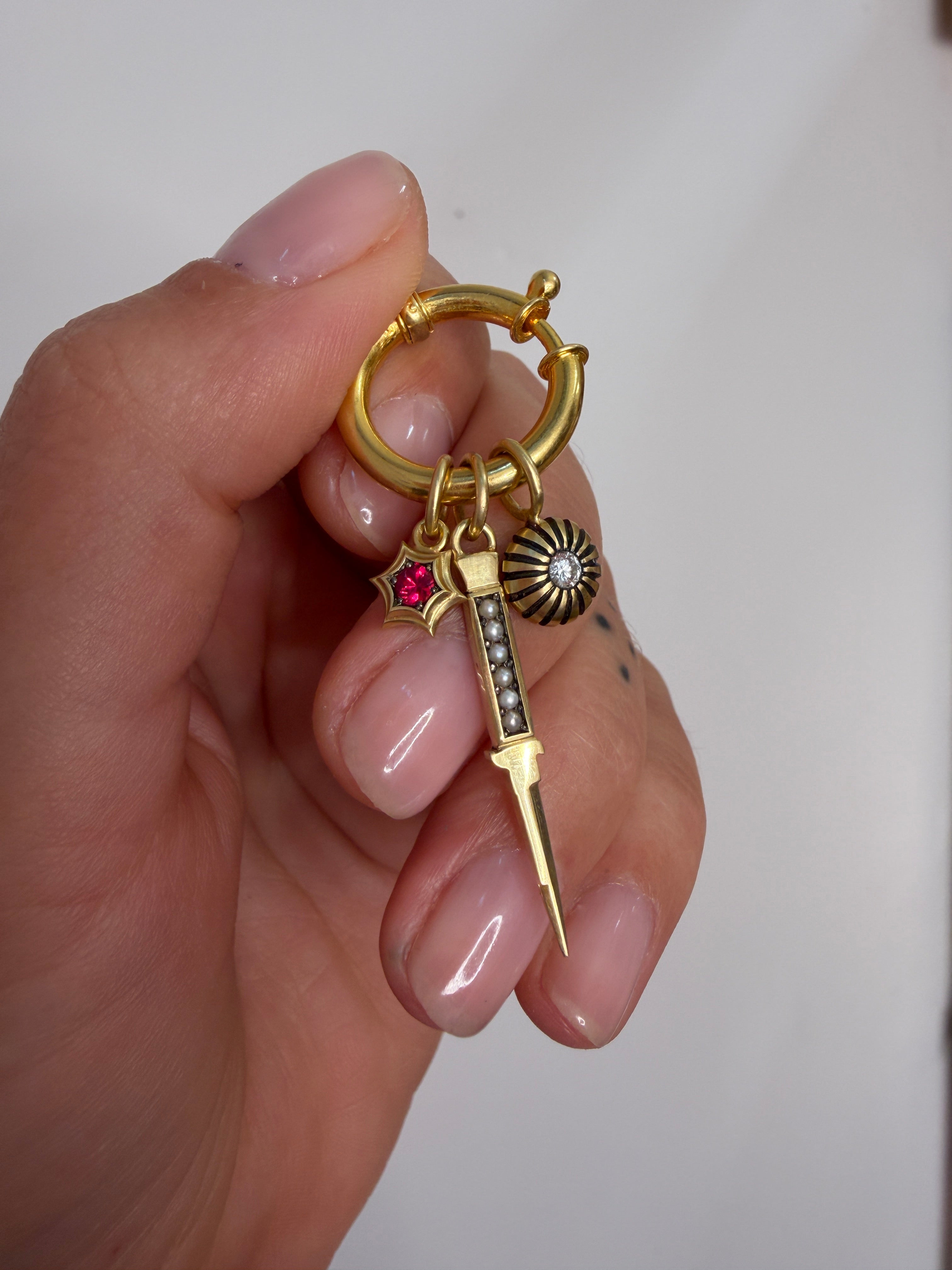 Anemone Diamond Charm