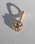Spaceball Charm with Diamond Cabochons