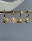 Spaceball Charm with Champagne Diamonds